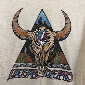 Vintage Grateful Dead Vegas Dead Tour T-Shirt 1994 Concert Tee Adult Large Skull